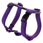 Rogz Utility Reflective H-harness - Snake Medium Purple