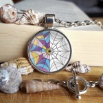 Enid And Wednesday Glass Necklace