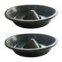 Pet Slow Feeder Dog Bowl Feeding Station With Raised Base 29CM - Set Of 2