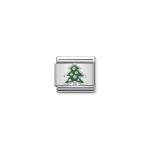 Composable Classic Link Christmas Tree In Silver