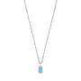 Turquoise Drop Pendant Silver Necklace