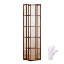360 Rotating 5-TIER Bamboo Bookshelf Rack Organizer Corner Bookcase Display