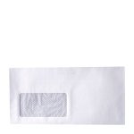 Envelopes Dl White With Window 110X220MM Self Seal Box 500 Marlin