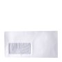 Envelopes Dl White With Window 110X220MM Self Seal Box 500 Marlin