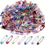 30PCS 6X30MM Multicolor Brooch Pins Metal Safety Base Pins For Jewelry Making Brooches Findings Diy Sewing Accessories