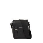 K loom Leather Crossbody -black