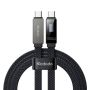 100W Usb-c Fast Charging Cable 1.2M Nylon Braided Data Sync