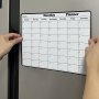 Contemporary Magnetic Monthly Planner Whiteboard Calendar For Refrigerator - Flexible Resin Kitchen Decor Organizer And Scheduler Accessory With Strong Magnet - Ideal For Home