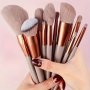 Complete Makeup Brush Kit - Hypoallergenic Nylon Bristles For All Skin Types Includes Blush Foundation Eyeshadow Brow & Lip Brushes Perfect For