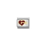 Composable Classic Link Red Heart With Key