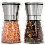 Leak-proof Adjustable Ceramic Core Pepper & Sea Salt Grinder - Portable Manual Spice Crusher For Camping Hiking Bbqs & Home Kitc