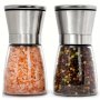 Leak-proof Adjustable Ceramic Core Pepper & Sea Salt Grinder - Portable Manual Spice Crusher For Camping Hiking Bbqs & Home Kitchen Use