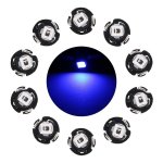 10 Pcs 0.5W T3 Instrument Panel LED Light Dashboard Indicator Lamp Bulb Blue Light