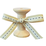 No 049 Cream Light Cream & Charcoal Stitch 10MM