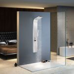 Silver Stainless Steel Shower Column Panel