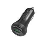 Ravpower 2 Port 40W 1XQC3.0|1XUSB Car Charger Black - RP-VC007