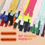 3 Pcs #5 Resin Zipper 49.99-119.99 Cm Durable Sliders Multi-Color Selection Heavy Duty For Jackets Crafts Clothing Accessory