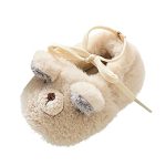 Size 3 Baby Slippers Baby Toddler Shoes Fleece Warm Booties Shoes Fashion Printing Non Slip Breathable Nude Boots Baby Boots 6-1