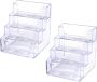 Business Cards Storage Holder Desktop Organizer With 4 Compartments