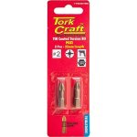 Tork Craft 2 PK Pozi No. 2 X 25MM Torsion Insert Bit Tin Coated T PZ0225TINC