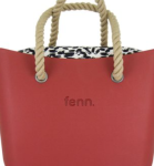 Fenn Original Collection Red Pattern 47 Inner Silver Zip Rope Handle - Ys Travel Bags