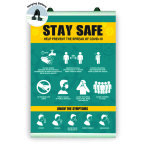 COVID-19 - Hanging Batten A0 - COVID19 - Social Distancing Poster Included