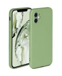 Liquid Silicone Back Case For Apple Iphone 12- Matcha Green