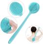 Long Handle Silicone Bath Massage Shower Brush