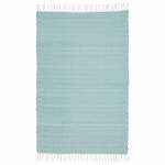 Dhurrie Twill Duck Egg Rug - Extra Large - 120 X 180 Cm