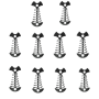 Deck Anchor Pegs Aluminium Alloy Fishbone Tent Stakes - 10 Piece