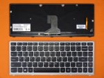 Lenovo Z400 Z400 Series Silver Frame Laptop Keyboard Black