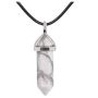 Pendant Natural Healing Gemstone With Necklace - White Howlite Crystal
