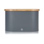 Swan Bread Bin & Cutting Board Nordic Slate Grey
