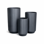 Plant Pots - Minimalist Modern - Black - Set Of 3