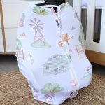 Car Seat Cover Duck Egg Farm Pattern Boy