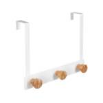 3 Hook Coat Hanger White