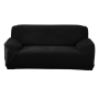 Liviza Universal Flexible Full Stretch Sofa & Couch Cover 145-185CM - Black - Black