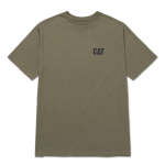 Mens Small Logo T-Shirt In Dusty Olive washed Black - Dusty Olive washed Black 2XL