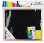 28X19CM Chalkboard + Chalk + Sponge School Set