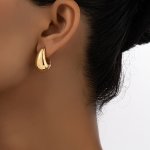 Unique Water Drop Shaped Stud Earrings