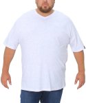 Mens Vneck Space Dye Tee - 10XL White