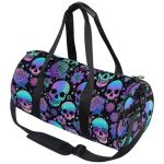 Mnsruu Duffel Bags Funny Skulls Sports Gym Bag Travel Luggage Overnight Bags For Men Women Duffel Bags For Traveling