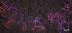 Neon Fractures Full Desk XL Coverage Gaming And Office Mouse Pad