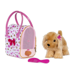 Pink & Golden Heart Bag W cocker Spaniel Pup