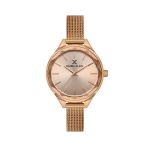 Ip Rose Gold Premium Pink Dial 3 Hands Watch