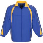 Unisex Splice Track Top Royal Blue Yellow