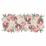 Vinyl Transfer Border Pink White Blooms
