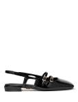 Faye Double Strap Slingback Flat - 41 Black