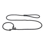 Rogz Rope Dog Quick-fit Collar lead - Black - Medium