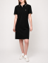 Polo Womens Leah Short Sleeves Golfer Dress In Black - Black / 3XL